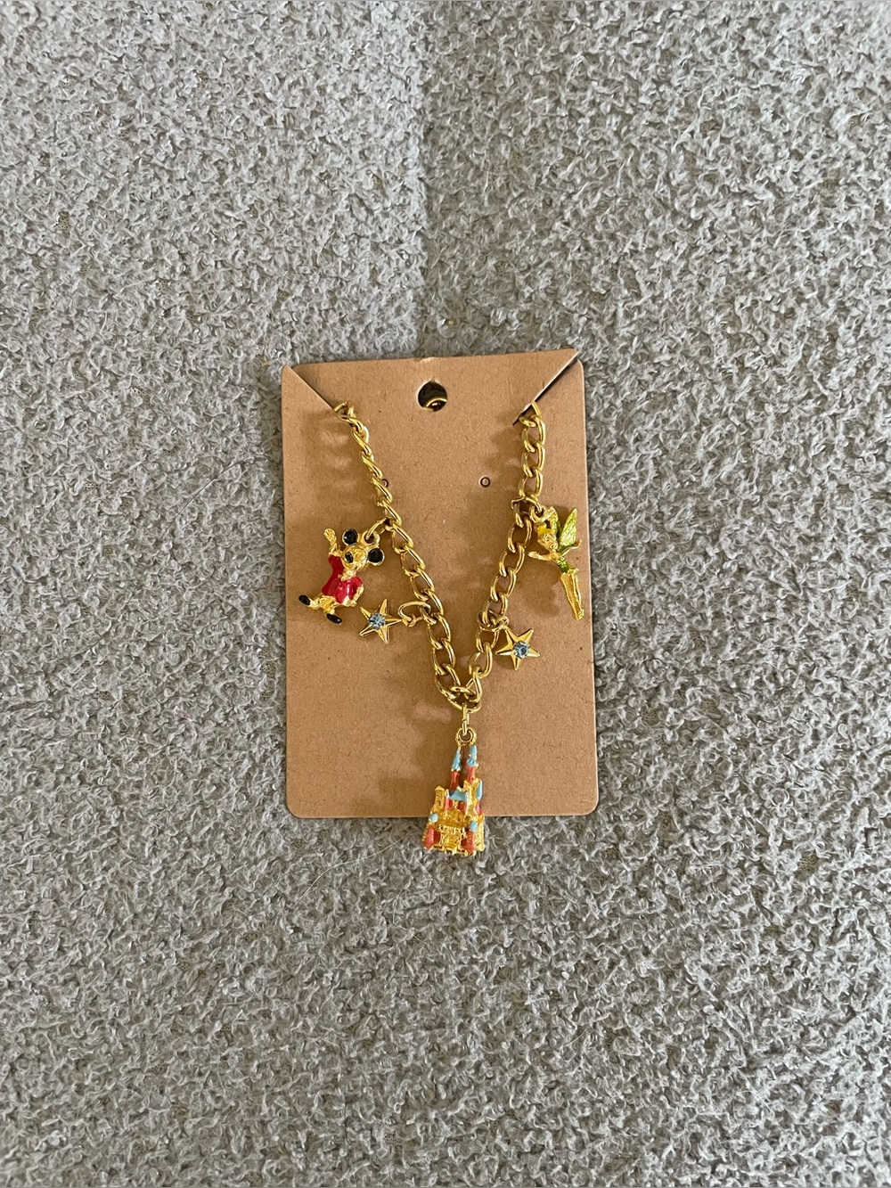 Vintage Disney Mickey Mouse Castle Fairy Charm